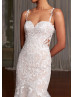 Ivory Lace Glitter Tulle Dreamy Wedding Dress